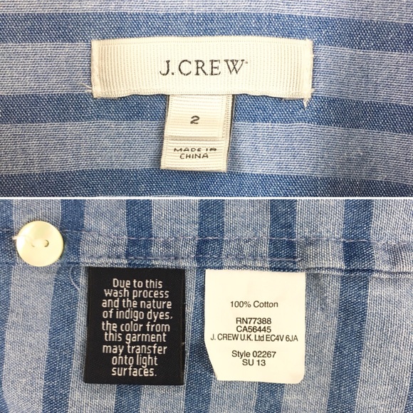 J. CREW Chambray Popover - Picture 8 of 8